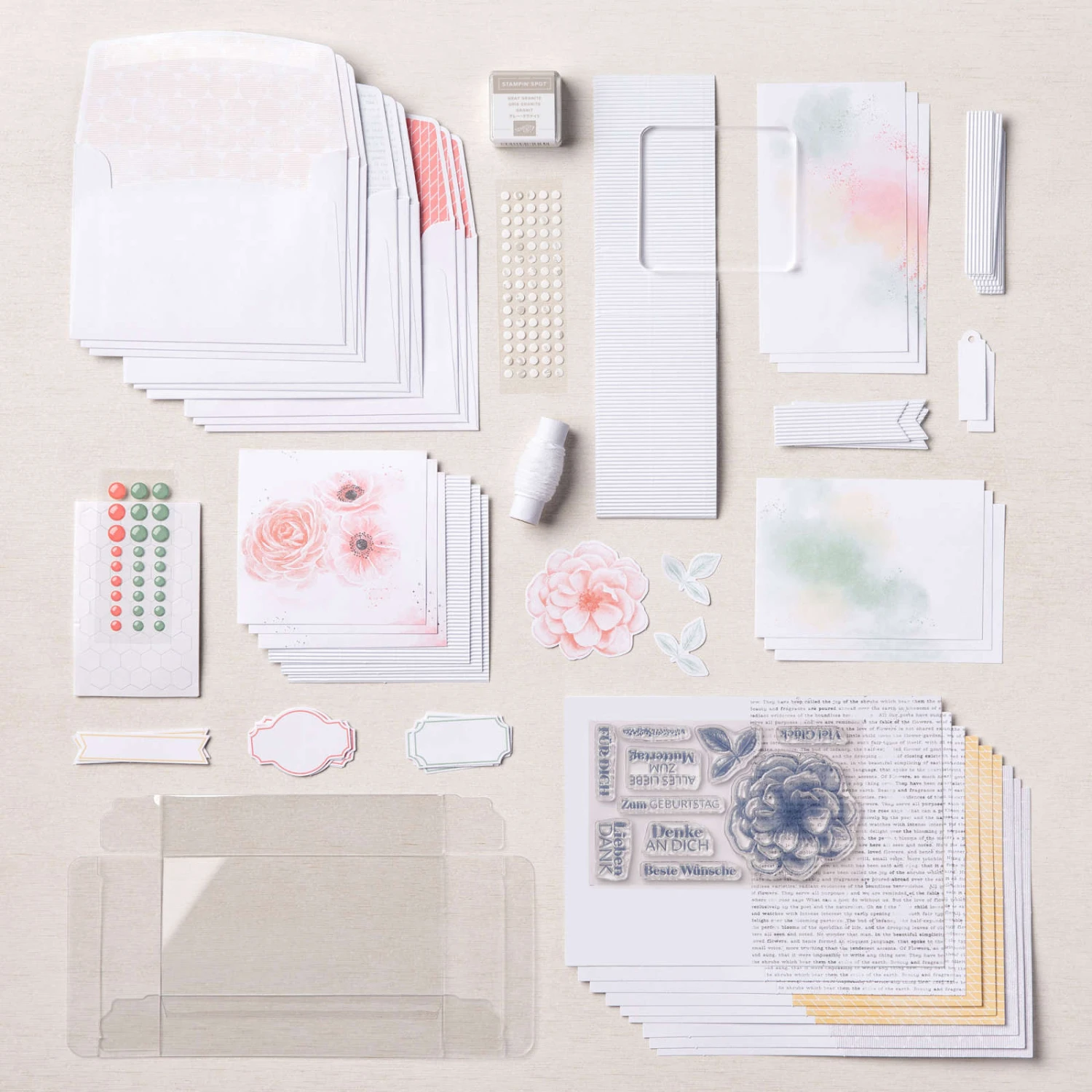 Komplett-set Nostalgische Rose Von Stampin’ Up! 4 Komplett-set Nostalgische Rose Von Stampin’ Up! – Bild 2