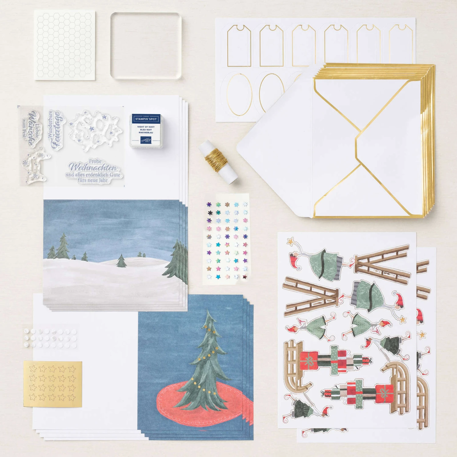 Kartenset Verspielte Weihnachten Von Stampin’ Up! 4 Kartenset Verspielte Weihnachten Von Stampin’ Up! – Bild 2