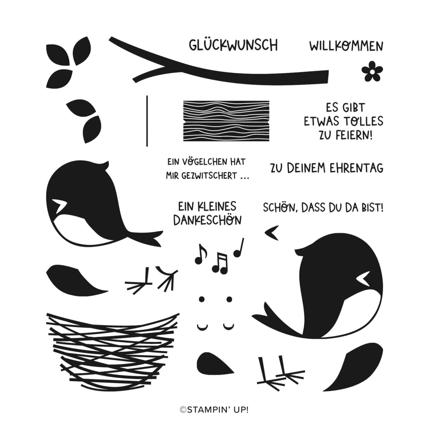 Stempelset Gut Gezwitschert Von Stampin’ Up! 3 Stempelset Gut Gezwitschert Von Stampin’ Up!