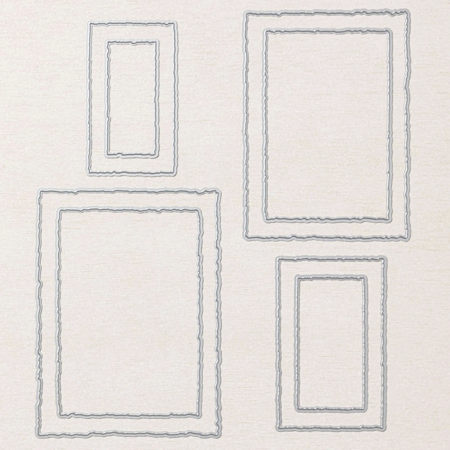 Stanzformen Rechtecke Mit Büttenrand Von Stampin’ Up! 4 Stanzformen Rechtecke Mit Büttenrand Von Stampin’ Up! – Bild 2