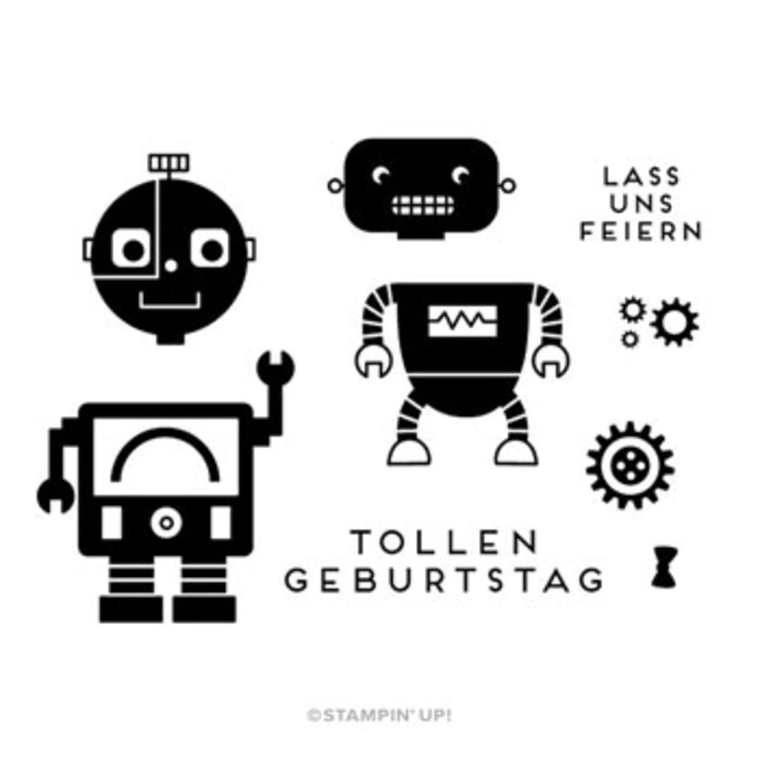 Kartenset Robotergrüße Von Stampin’ Up! 5 Kartenset Robotergrüße Von Stampin’ Up! – Bild 3