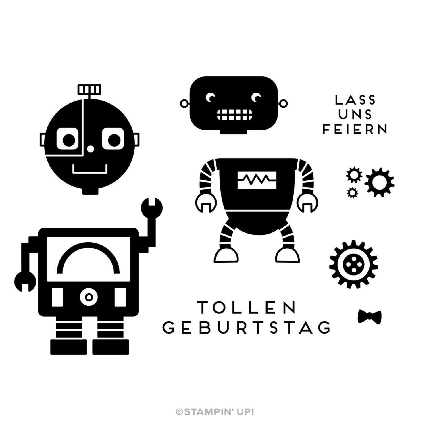 Kartenset Robotergrüße Von Stampin’ Up! 6 Kartenset Robotergrüße Von Stampin’ Up! – Bild 4