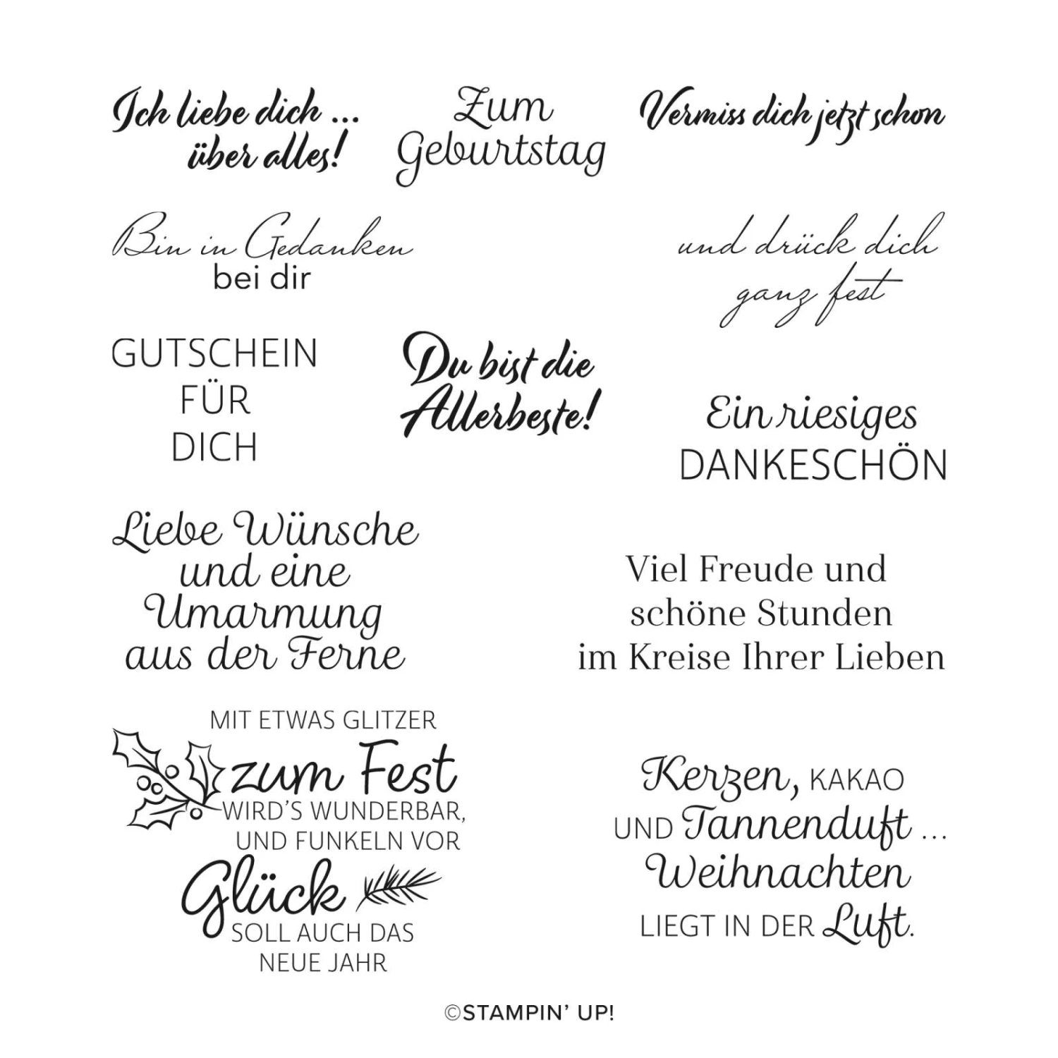 Stempelset Allerbeste Grüße Von Stampin’ Up! 3 Stempelset Allerbeste Grüße Von Stampin’ Up!