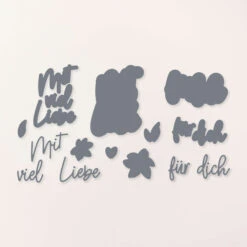 Stanzformen Lieb Gesagt Von Stampin’ Up!