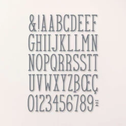 Stanzformen Angesagtes Alphabet Von Stampin’ Up!
