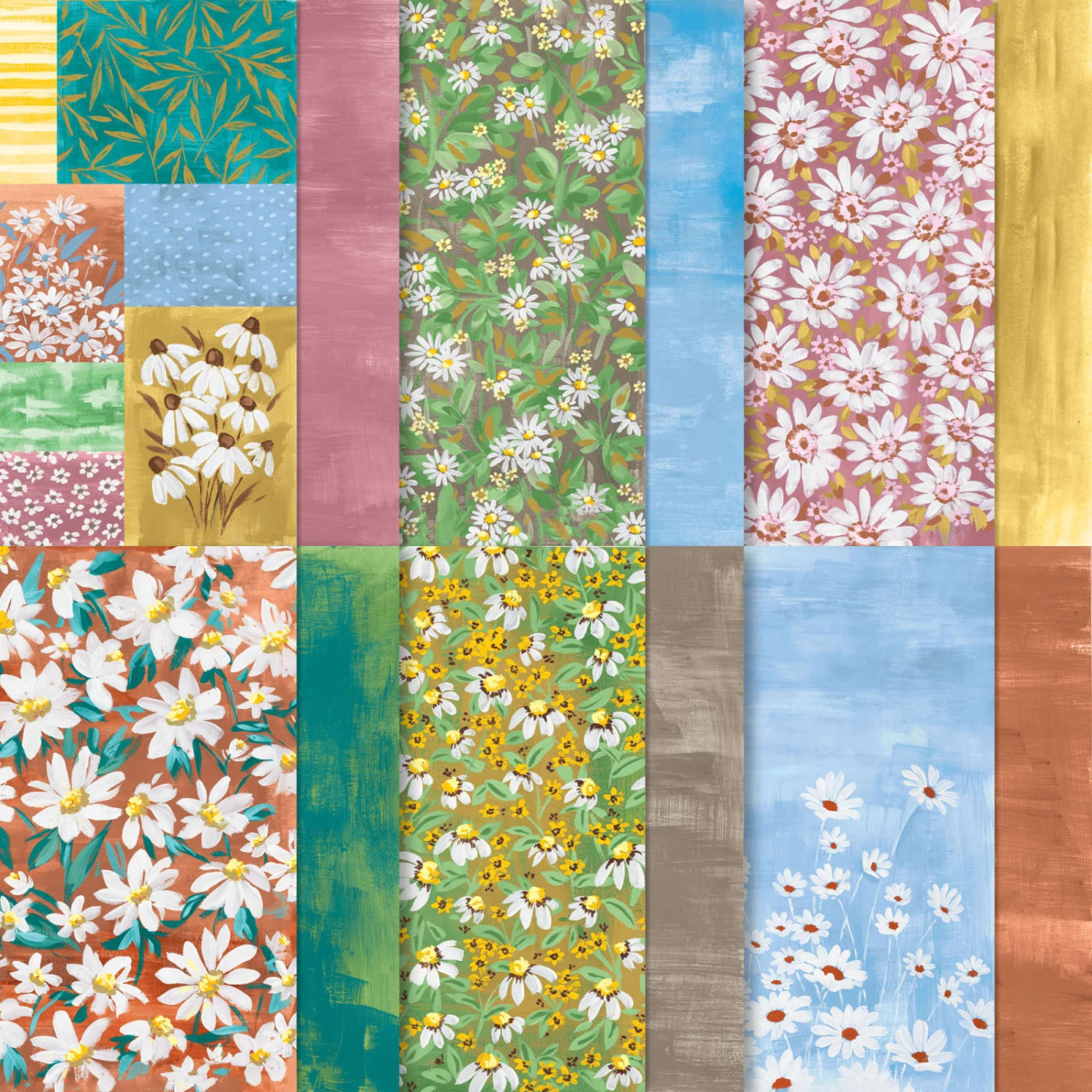 Designerpapier 12" X 12" (30,5 X 30,5 Cm) Gänseblümchentraum Von Stampin’ Up! 3 Designerpapier 12" X 12" (30,5 X 30,5 Cm) Gänseblümchentraum Von Stampin’ Up!