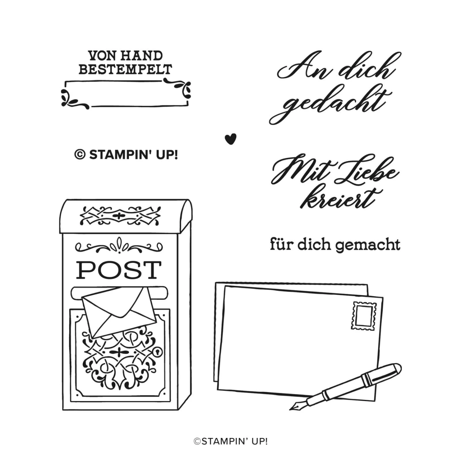 Stempelset Mit Liebe Gestempelt Von Stampin’ Up! 3 Stempelset Mit Liebe Gestempelt Von Stampin’ Up!
