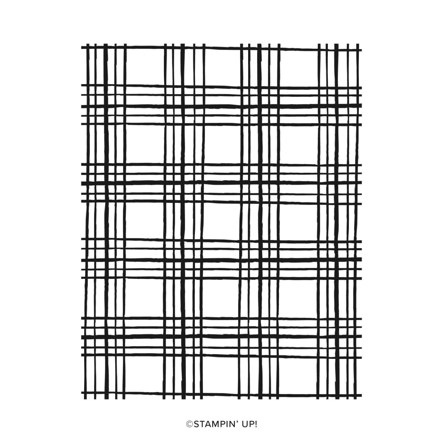 Hintergrundstempel Sketched Plaid Von Stampin’ Up! 3 Hintergrundstempel Sketched Plaid Von Stampin’ Up!
