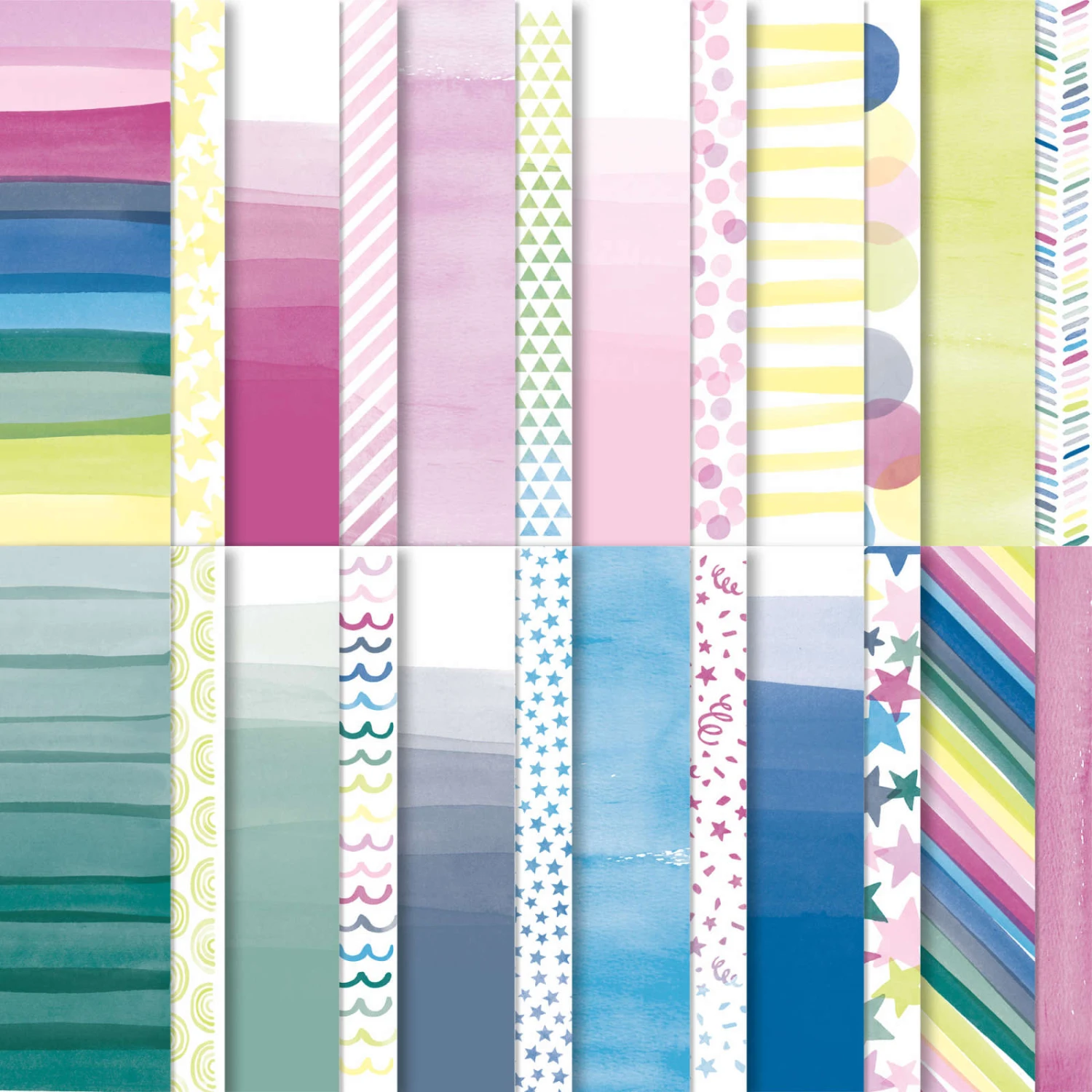 Designerpapier 6" X 6" (15,2 X 15,2 Cm) Bezaubernd Bunt Von Stampin’ Up! 3 Designerpapier 6" X 6" (15,2 X 15,2 Cm) Bezaubernd Bunt Von Stampin’ Up!