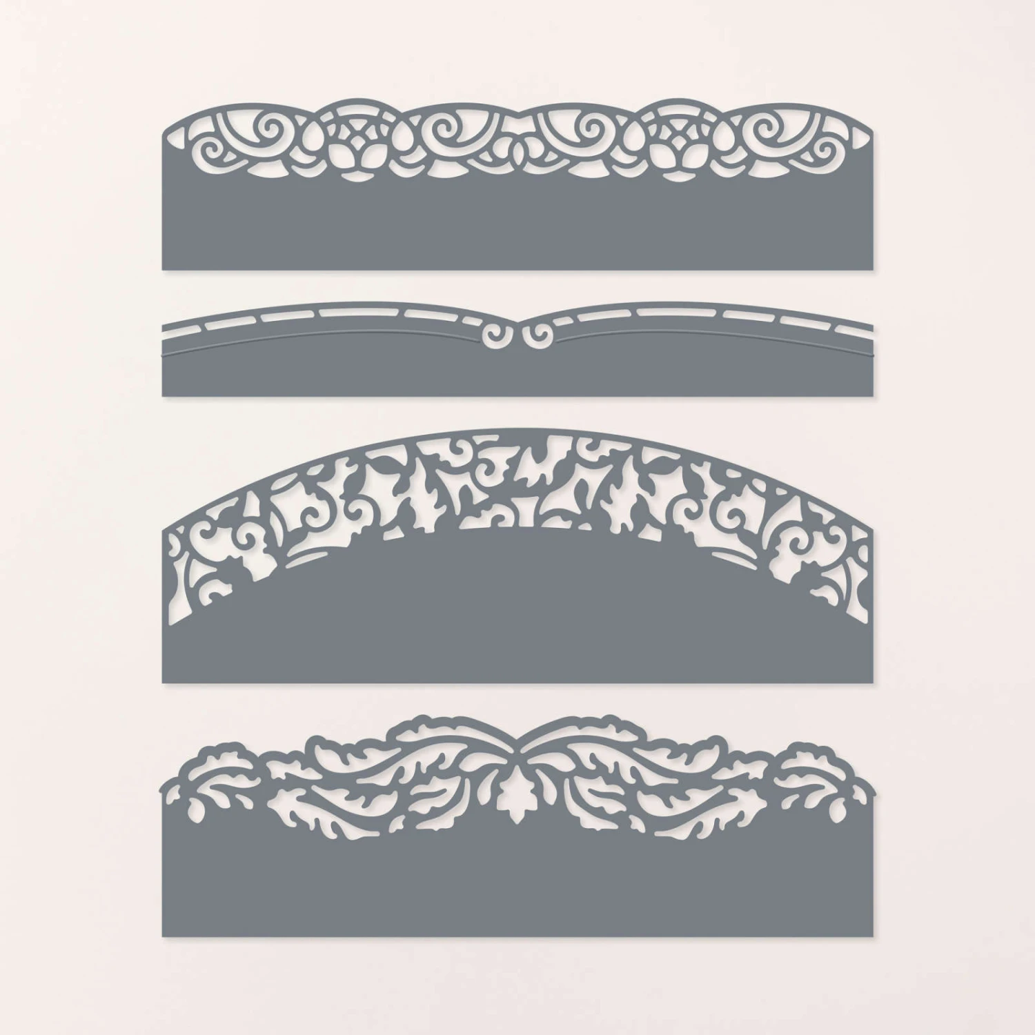 Stanzformen Elegante Bordüren Von Stampin’ Up! 3 Stanzformen Elegante Bordüren Von Stampin’ Up!