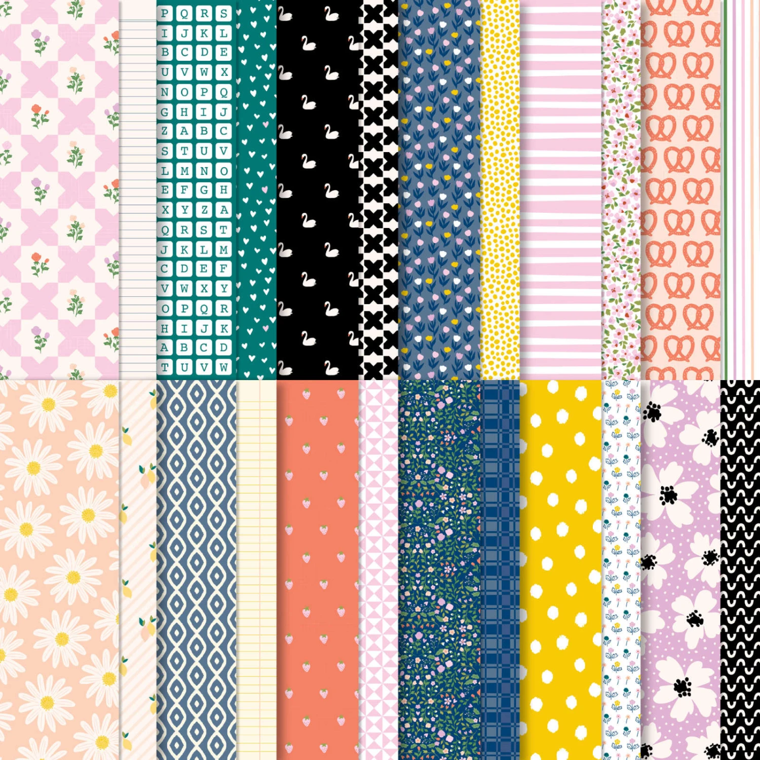 Designerpapier 12" X 12" (30,5 X 30,5 Cm) Einfach Eklektisch Von Stampin’ Up! 3 Designerpapier 12" X 12" (30,5 X 30,5 Cm) Einfach Eklektisch Von Stampin’ Up!