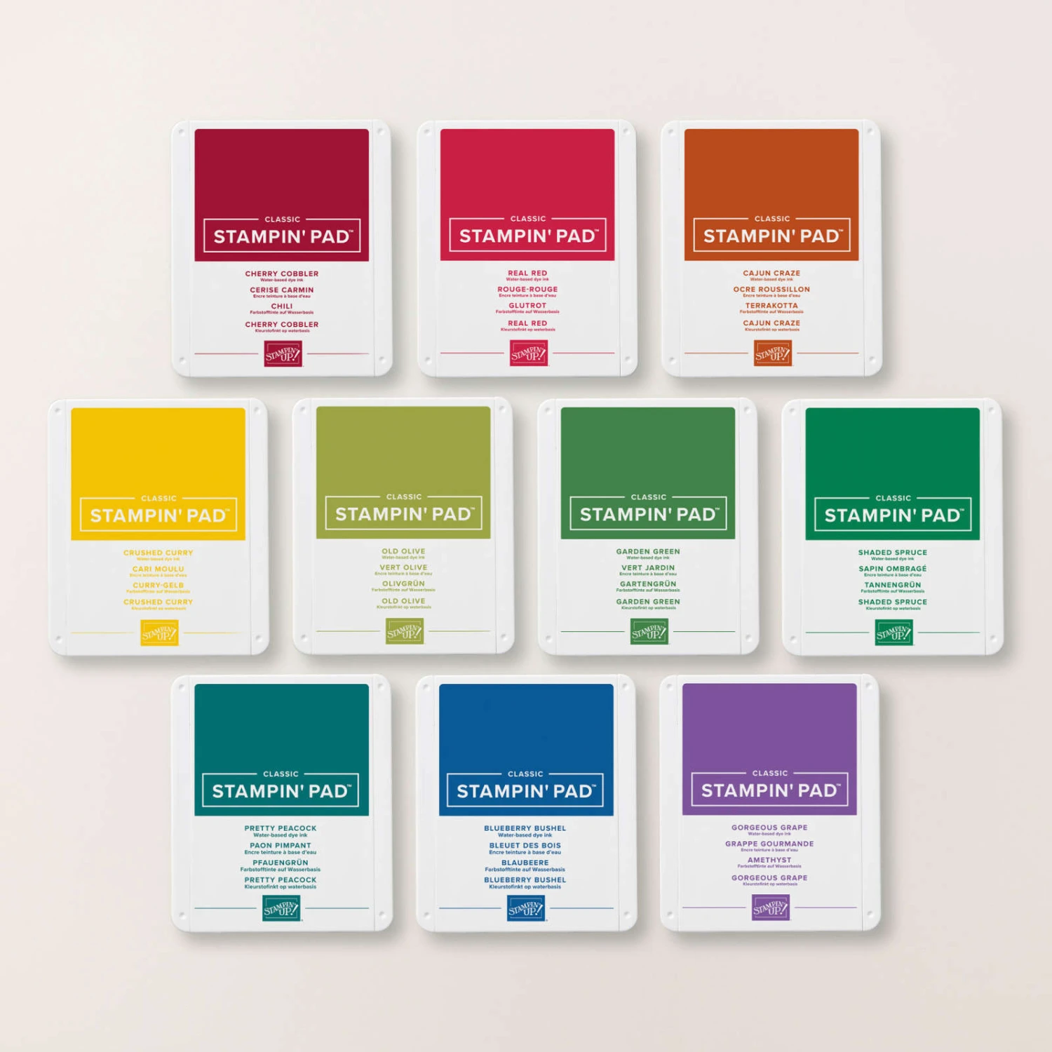 Klassische Stempelkissen Im Paket Prachtfarben Von Stampin’ Up! 3 Klassische Stempelkissen Im Paket Prachtfarben Von Stampin’ Up!