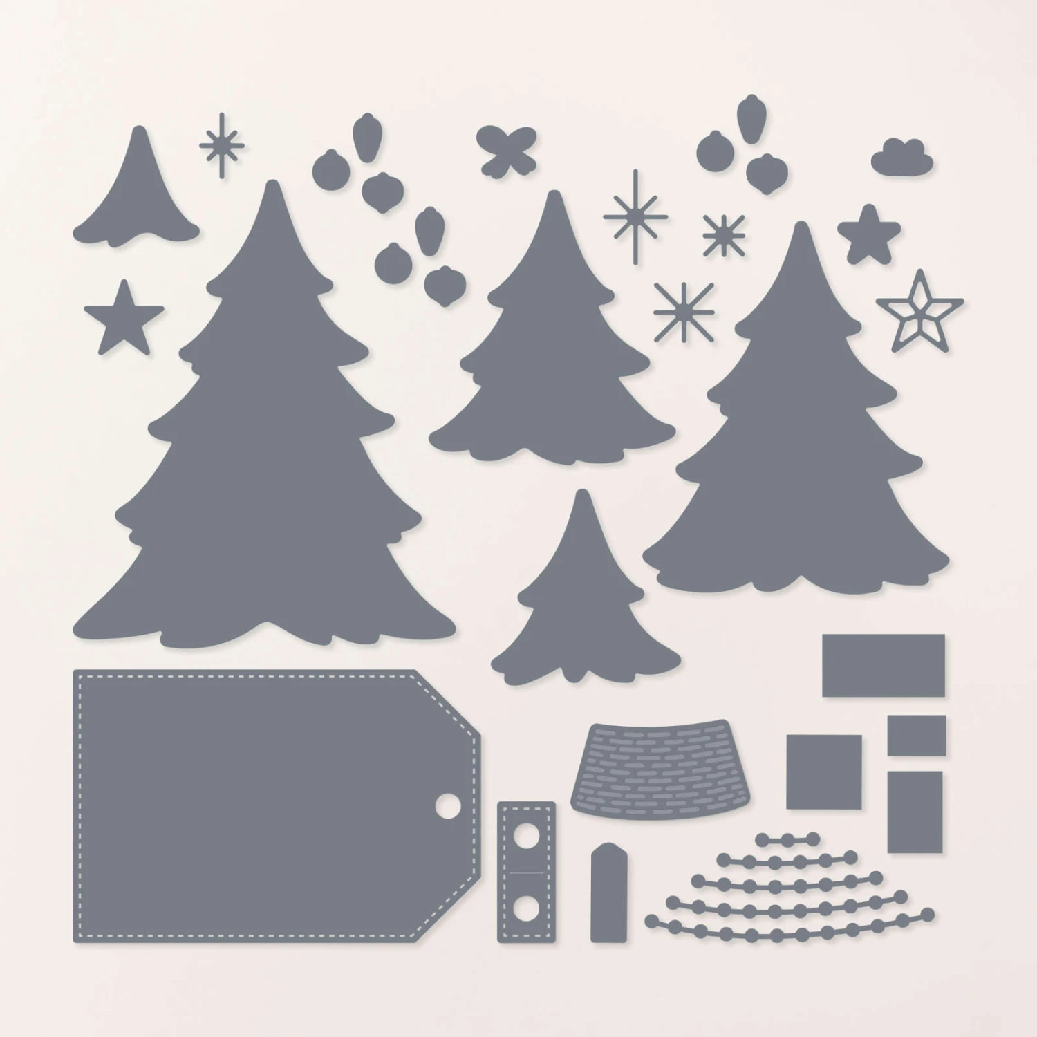 Stanzformen Fröhliche Bäume Von Stampin’ Up! 3 Stanzformen Fröhliche Bäume Von Stampin’ Up!