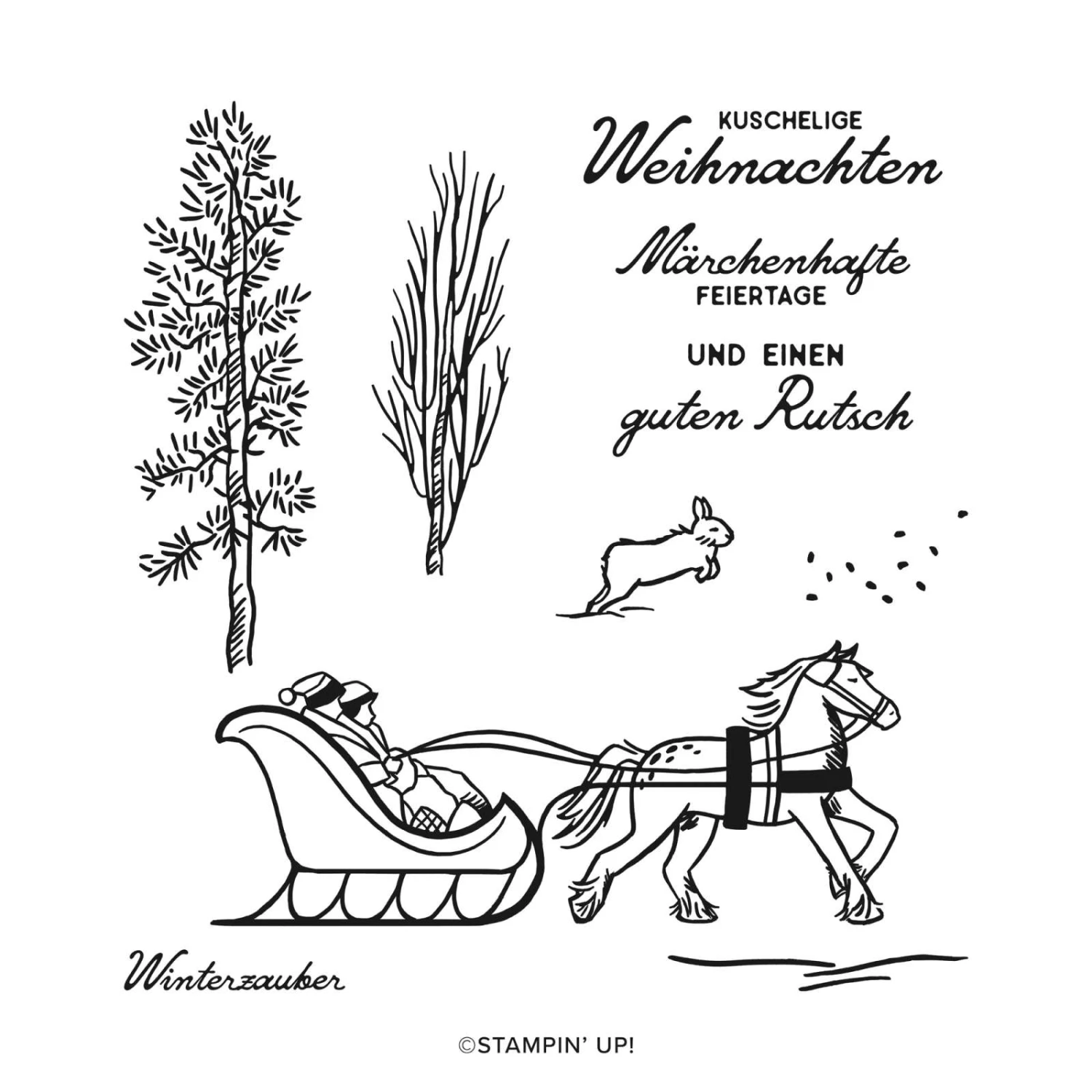 Stempelset Auf Dem Pferdeschlitten Von Stampin’ Up! 3 Stempelset Auf Dem Pferdeschlitten Von Stampin’ Up!