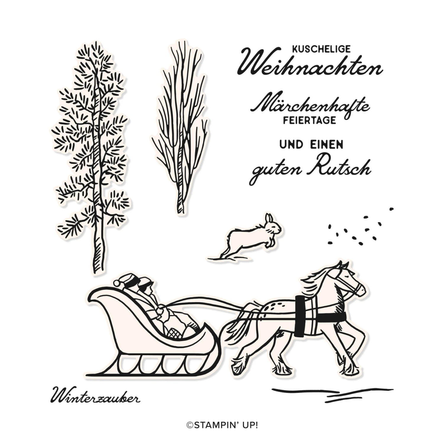 Stempelset Auf Dem Pferdeschlitten Von Stampin’ Up! 4 Stempelset Auf Dem Pferdeschlitten Von Stampin’ Up! – Bild 2